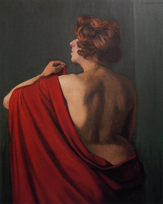 Order Artwork Replica Woman with Red Shawl, 1920 by Felix Vallotton (1865-1925, Switzerland) | ArtsDot.com