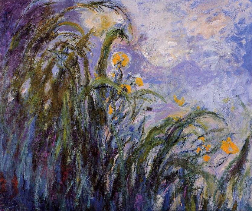 Buy Museum Art Reproductions Yellow Irises, 1914 by Claude Monet (1840-1926, France) | ArtsDot.com