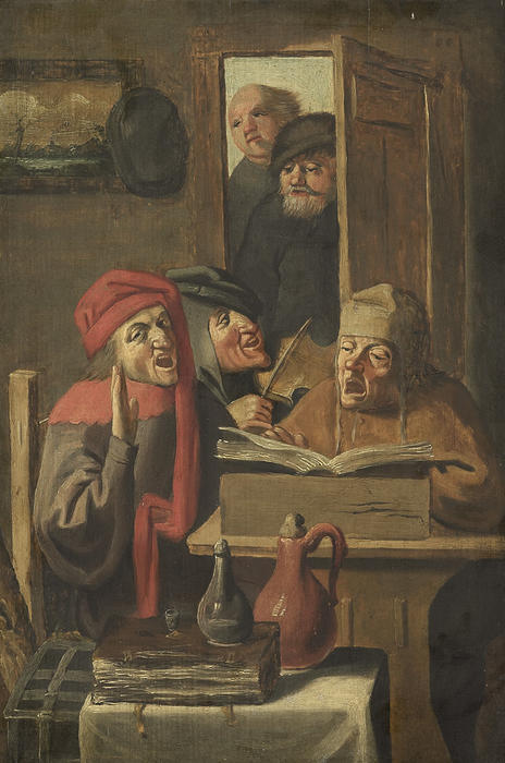 Order Art Reproductions Musical company by Adriaen Brouwer (1635-1638, Belgium) | ArtsDot.com