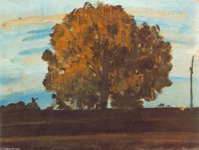 Order Art Reproductions Great Tree At Mártely by Janos Tornyai (1869-1936, Hungary) | ArtsDot.com