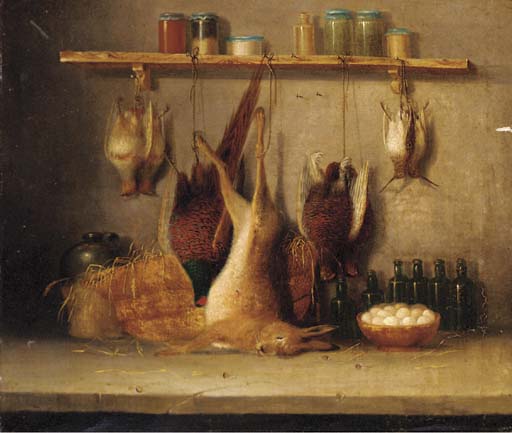 Order Art Reproductions Game In A Larder; And The Day`s Bag by Benjamin Blake (1757-1830, United Kingdom) | ArtsDot.com