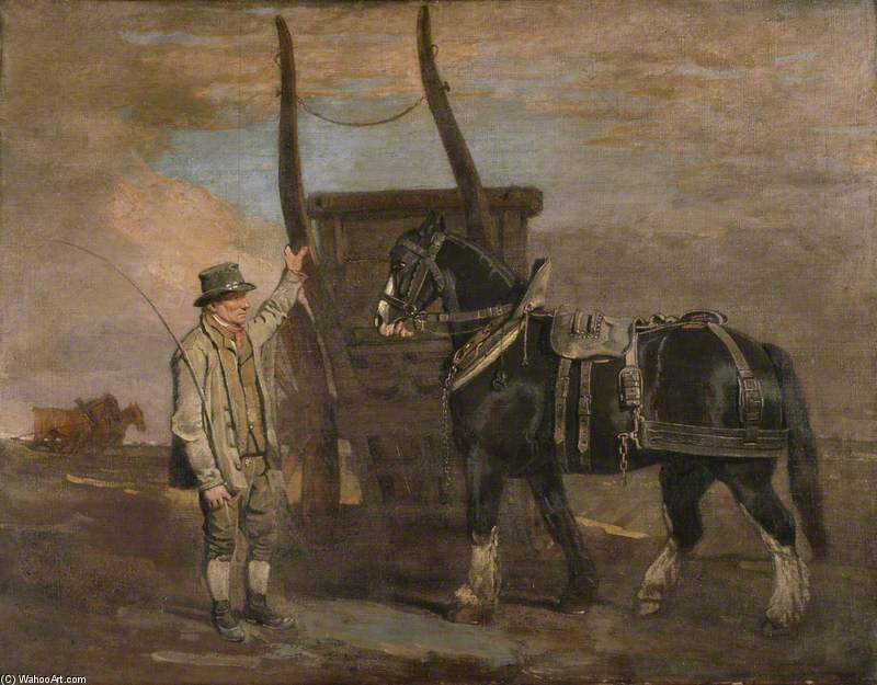 Order Paintings Reproductions A Farmer With A Horse And Cart by Benjamin Marshall (1768-1835, United Kingdom) | ArtsDot.com