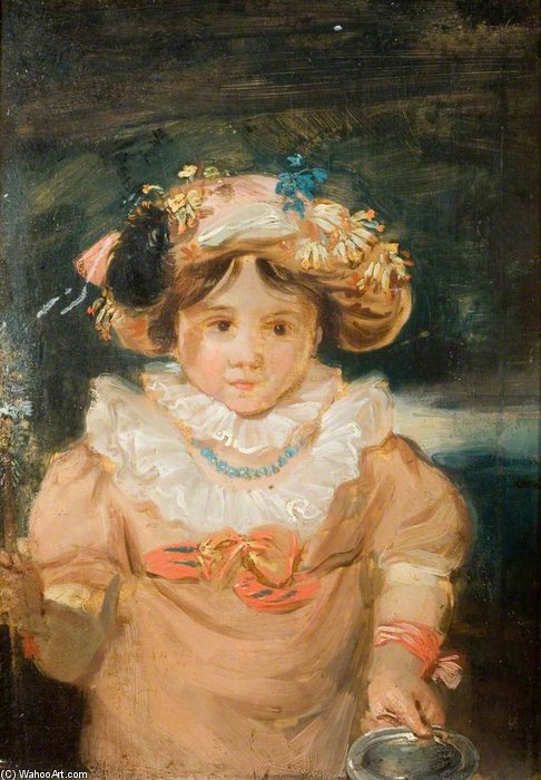 Buy Museum Art Reproductions A Child With An Elaborate Headdress by Edward Bird (1772-1819, United Kingdom) | ArtsDot.com
