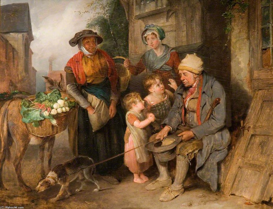 Order Oil Painting Replica Setting Off For Market by Edward Bird (1772-1819, United Kingdom) | ArtsDot.com