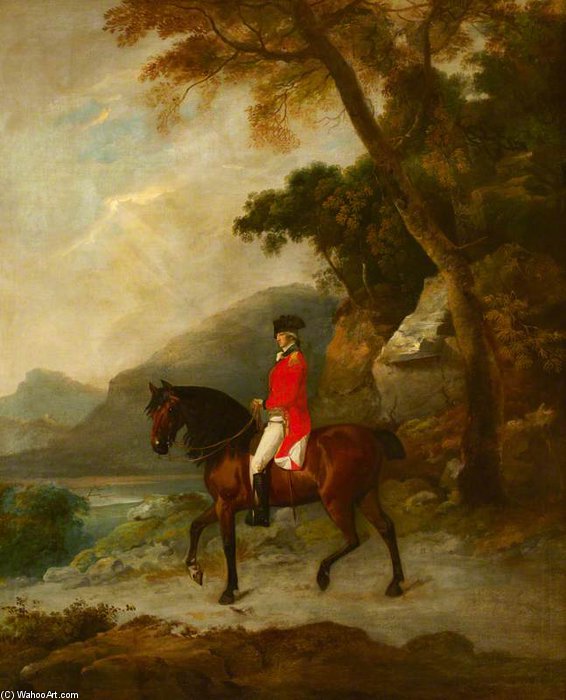 Order Paintings Reproductions An Officer On Horseback by Francis Wheatley (1747-1801, United Kingdom) | ArtsDot.com