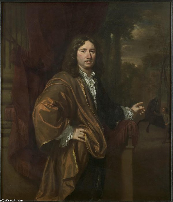 Order Oil Painting Replica Portrait Of A Man by Nicolaas Verkolje (1673-1746, Netherlands) | ArtsDot.com