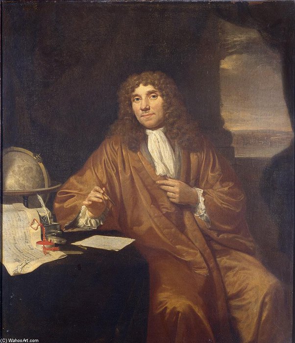 Order Oil Painting Replica Portrait Of Anthonie Van Leeuwenhoek by Nicolaas Verkolje (1673-1746, Netherlands) | ArtsDot.com