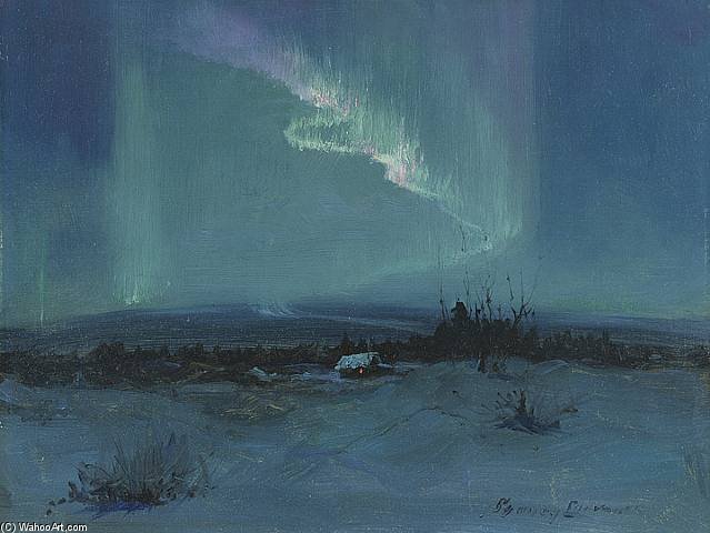 Buy Museum Art Reproductions Northern Lights by Sydney Mortimer Laurence (1865-1940, United States) | ArtsDot.com