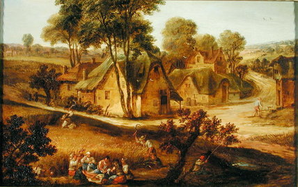 Order Oil Painting Replica Rural Scene_2 by Theobald Michau (1676-1765, Belgium) | ArtsDot.com