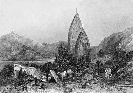 Buy Museum Art Reproductions Hindu Temples Of Mahadeo In The Sivalic Mountains by Thomas Colman Dibdin (1810-1893, United Kingdom) | ArtsDot.com