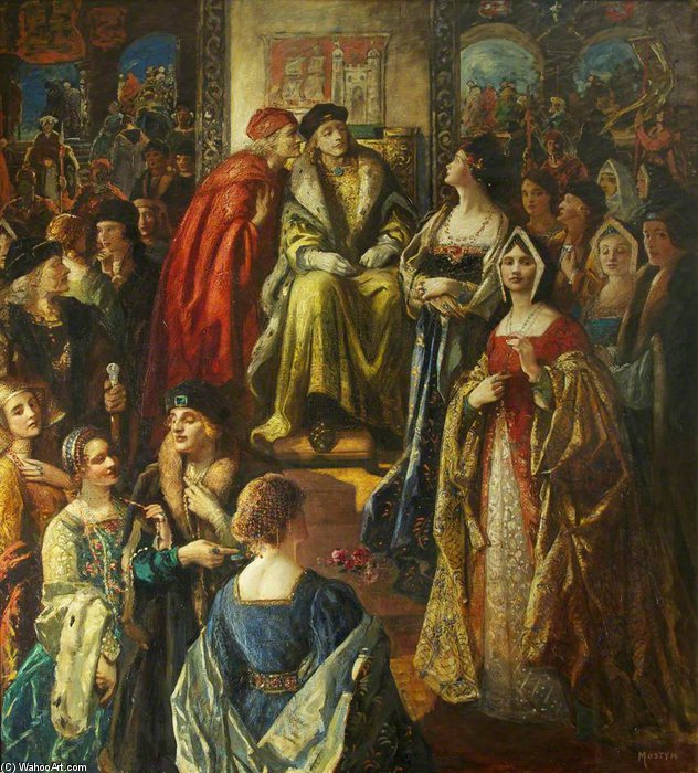 Buy Museum Art Reproductions King Henry Vii Fining The Citizens Of Bristol Because Their Wives Were So Finely Dressed by Thomas E Mostyn (1864-1930) | ArtsDot.com