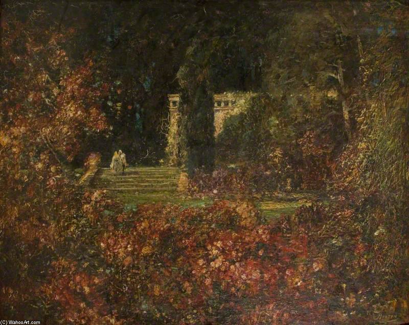 Order Art Reproductions Memory`s Garden by Thomas E Mostyn (1864-1930) | ArtsDot.com