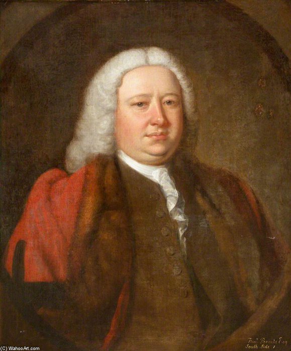 Order Oil Painting Replica Henry Beavis, Mayor Of Barnstaple by Thomas Hudson (1701-1779, United Kingdom) | ArtsDot.com