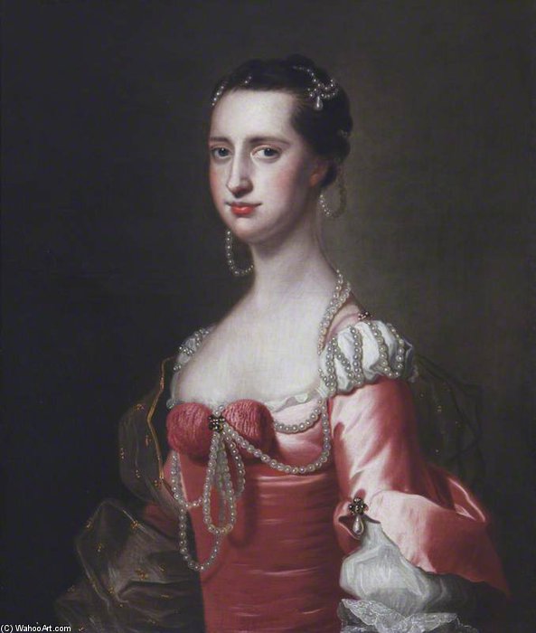 Order Art Reproductions Lucy Cockayne Cust by Thomas Hudson (1701-1779, United Kingdom) | ArtsDot.com
