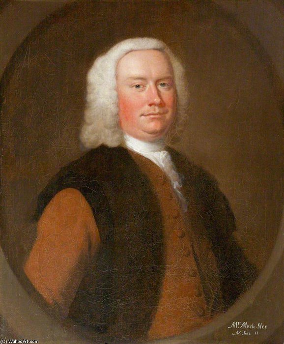Order Oil Painting Replica Mark Slee, Mayor Of Barnstaple by Thomas Hudson (1701-1779, United Kingdom) | ArtsDot.com
