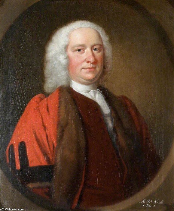 Order Art Reproductions Richard Newell, Mayor Of Barnstaple by Thomas Hudson (1701-1779, United Kingdom) | ArtsDot.com