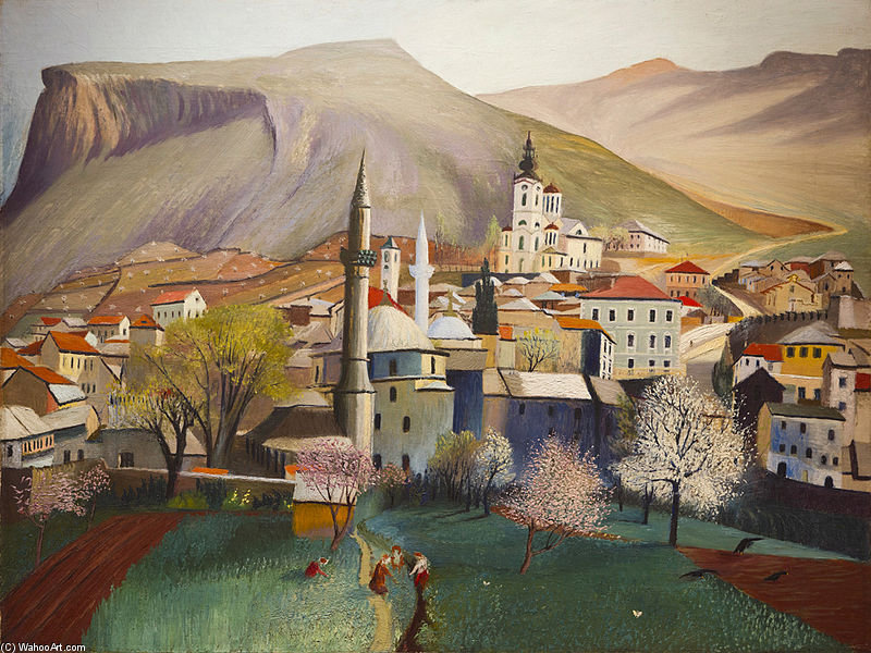 Buy Museum Art Reproductions Springtime In Mostar by Tivadar Kosztka Csontváry | ArtsDot.com
