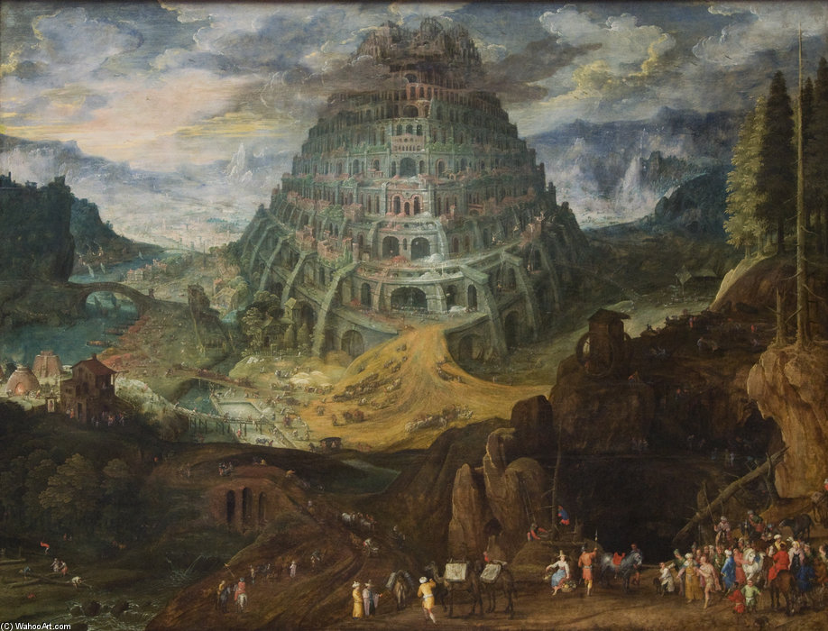 Order Paintings Reproductions Tower Of Babel by Tobias Verhaecht (1561-1631, Belgium) | ArtsDot.com