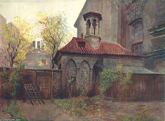 Buy Museum Art Reproductions Kaple Božího Hrobu Na Zderaze by Vaclav Jansa (1859-1913, Czech Republic) | ArtsDot.com