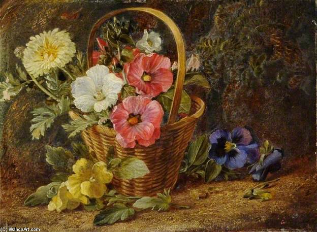 Buy Museum Art Reproductions Flower Piece by Vincent Clare (1855-1930, United Kingdom) | ArtsDot.com