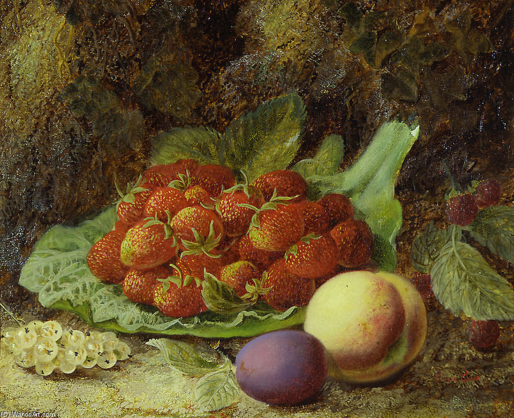 Buy Museum Art Reproductions Still Life Of Fruit by Vincent Clare (1855-1930, United Kingdom) | ArtsDot.com