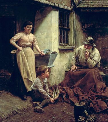 Buy Museum Art Reproductions A Chip Off The Old Block by Walter Langley (1852-1922, United Kingdom) | ArtsDot.com