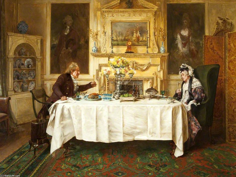 Buy Museum Art Reproductions Darby And Joan - by Walter Dendy Sadler (1854-1923, United Kingdom) | ArtsDot.com