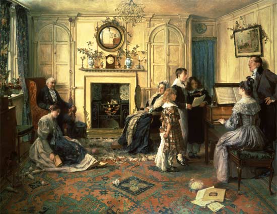 Order Oil Painting Replica Home, Sweet Home by Walter Dendy Sadler (1854-1923, United Kingdom) | ArtsDot.com