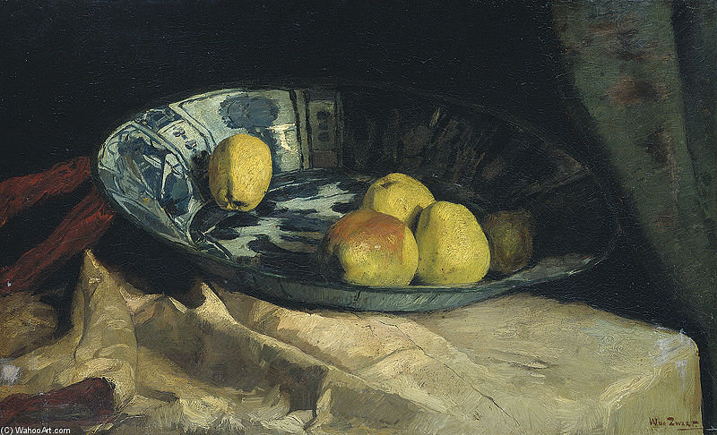 Order Oil Painting Replica Stil Life With Apples by Wilhelmus Hendrikus Petrus Johannes Zwart (1862-1931, Netherlands) | ArtsDot.com