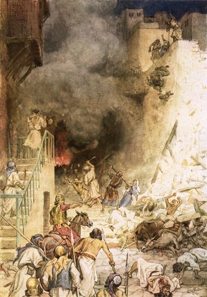 Buy Museum Art Reproductions The Destruction Of Jericho by William Brassey Hole (1846-1917, United Kingdom) | ArtsDot.com