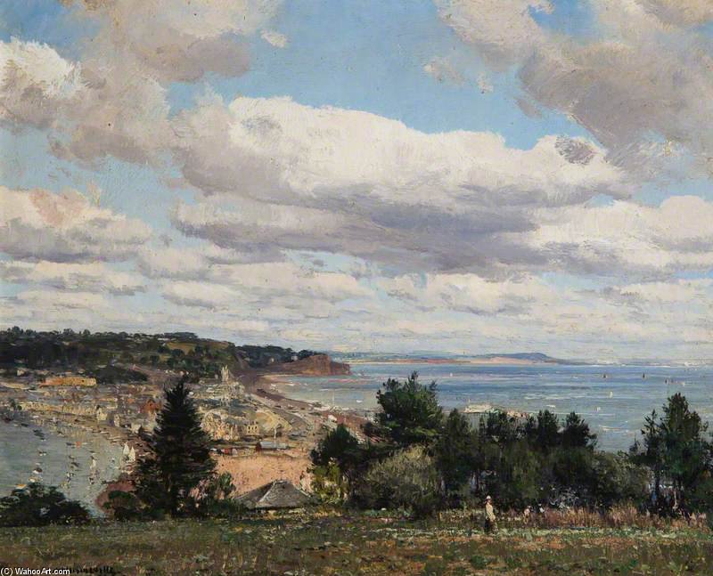 Order Art Reproductions Teignmouth From Torquay Road by William Page Atkinson Wells (1871-1923, United Kingdom) | ArtsDot.com