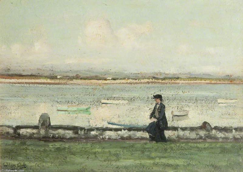 Order Oil Painting Replica The Lune At Sunderland Point by William Page Atkinson Wells (1871-1923, United Kingdom) | ArtsDot.com