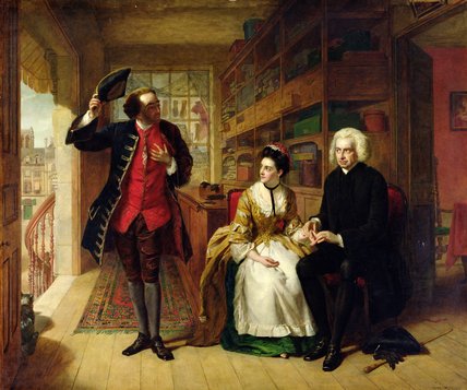 Order Oil Painting Replica The Pulse, The Husband by William Powell Frith (1819-1909, United Kingdom) | ArtsDot.com