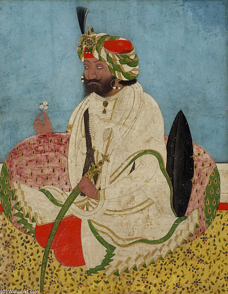 Order Artwork Replica Maharaja Gulab Singh Of Jammu And Kashmir by William Rothenstein | ArtsDot.com