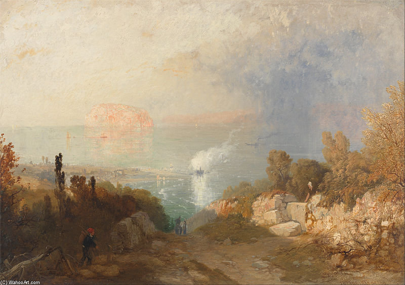 Buy Museum Art Reproductions The Entrance To The Menai Straits by James Baker Pyne (1800-1870, United Kingdom) | ArtsDot.com