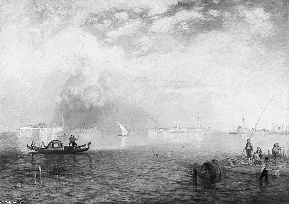 Order Paintings Reproductions The Island Of Burano, Venetian Lagoon by James Baker Pyne (1800-1870, United Kingdom) | ArtsDot.com