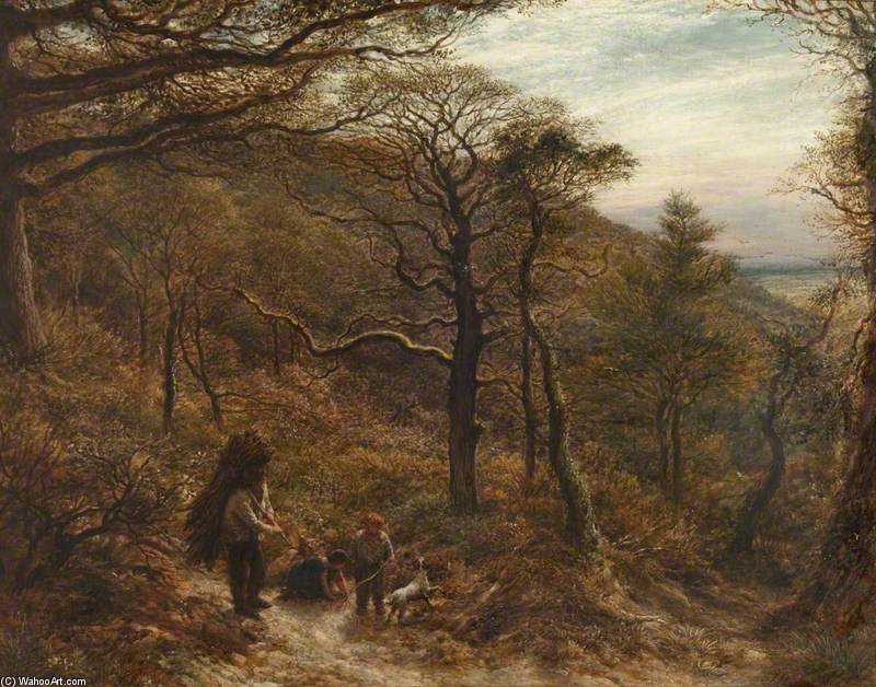 Order Paintings Reproductions The Woodcutter`s Return by John Linnell (1959-1882, United Kingdom) | ArtsDot.com