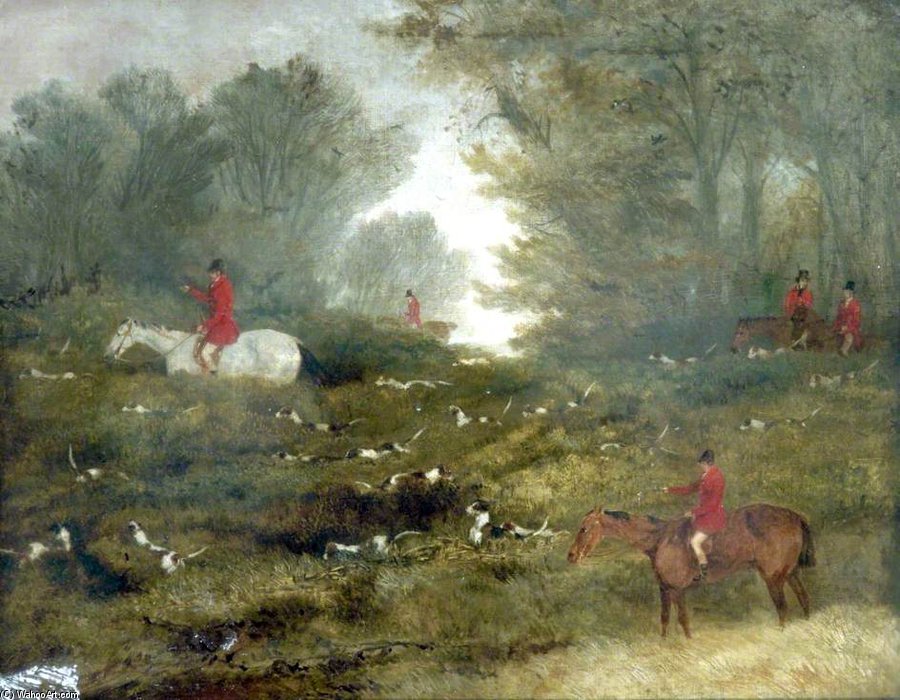 Order Paintings Reproductions Going To Cover by Richard Barrett Davis (1782-1854, United Kingdom) | ArtsDot.com