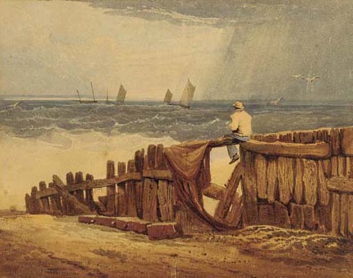 Order Oil Painting Replica The Breakwater by Samuel Prout (1798-1863, United Kingdom) | ArtsDot.com