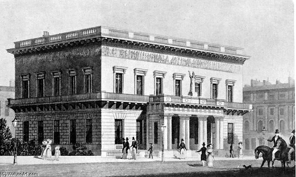 Buy Museum Art Reproductions The Athenaeum Club by Thomas Hosmer Shepherd (1792-1864, United Kingdom) | ArtsDot.com