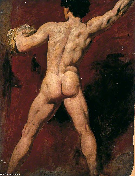Order Artwork Replica Back Of Male Nude by William Etty (1787-1849, United Kingdom) | ArtsDot.com