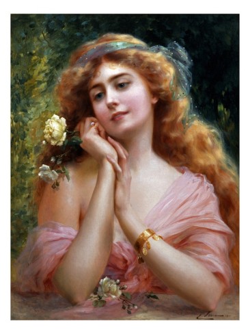 Order Art Reproductions A Summer Reverie by Emile Vernon (1872-1920, France) | ArtsDot.com