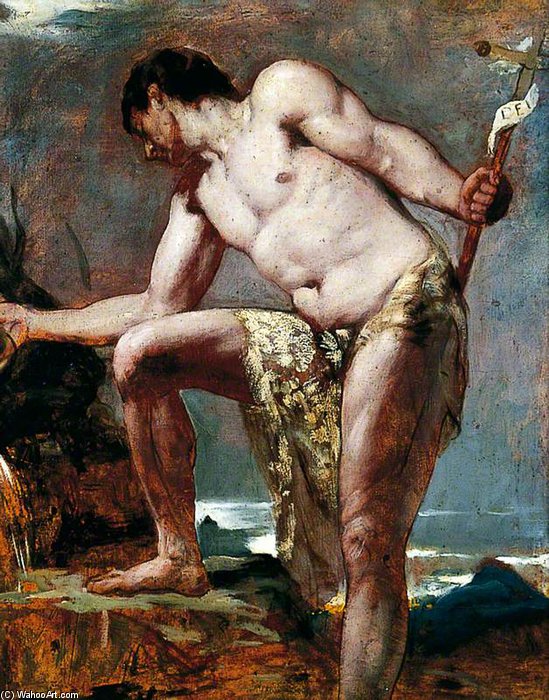 Buy Museum Art Reproductions John The Baptist by William Etty (1787-1849, United Kingdom) | ArtsDot.com