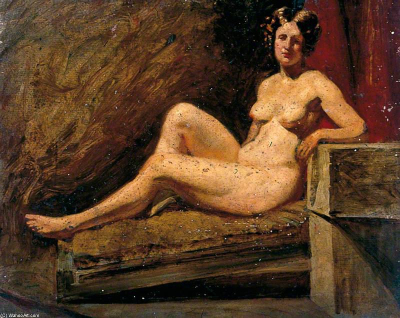 Buy Museum Art Reproductions Reclining Female Nude by William Etty (1787-1849, United Kingdom) | ArtsDot.com