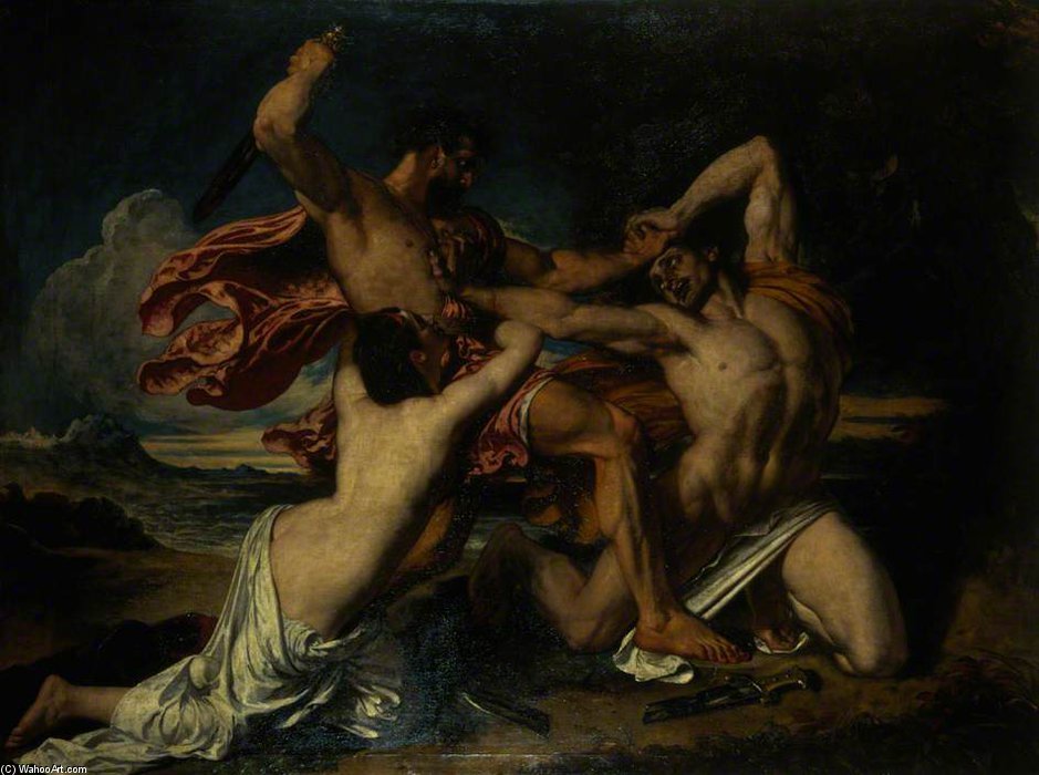 Order Paintings Reproductions The Combat - Woman Pleading For The Vanquished by William Etty (1787-1849, United Kingdom) | ArtsDot.com