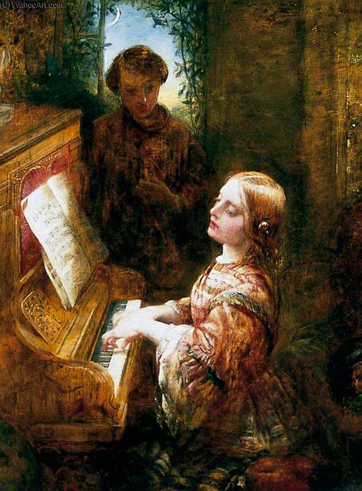 Order Art Reproductions The Evening Hymn by Alfred Joseph Woolmer (1805-1892, United Kingdom) | ArtsDot.com