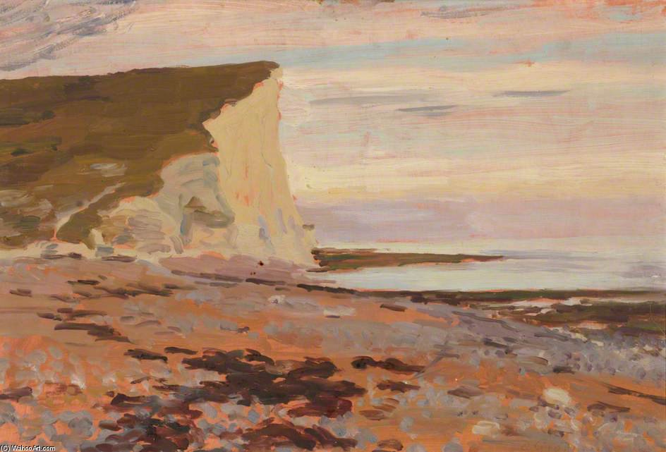Order Paintings Reproductions Cuckmere Haven, `the White Cliffs` by Duncan Grant (Inspired By) (1885-1978, Scotland) | ArtsDot.com