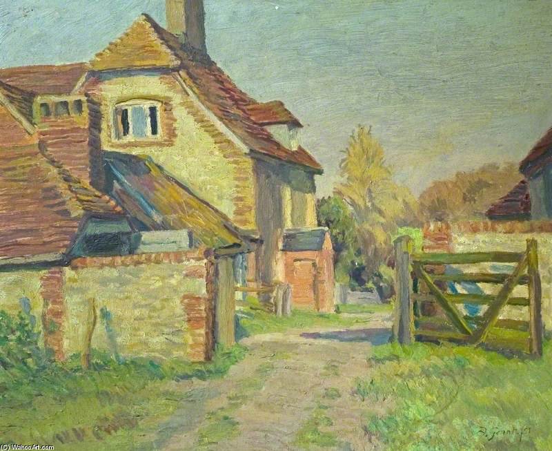 Order Oil Painting Replica Farm Buildings by Duncan Grant (Inspired By) (1885-1978, Scotland) | ArtsDot.com