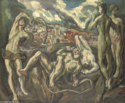 Order Oil Painting Replica Laocoön, After El Greco by Duncan Grant (Inspired By) (1885-1978, Scotland) | ArtsDot.com