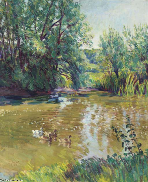 Order Art Reproductions The Pond, Charleston by Duncan Grant (Inspired By) (1885-1978, Scotland) | ArtsDot.com